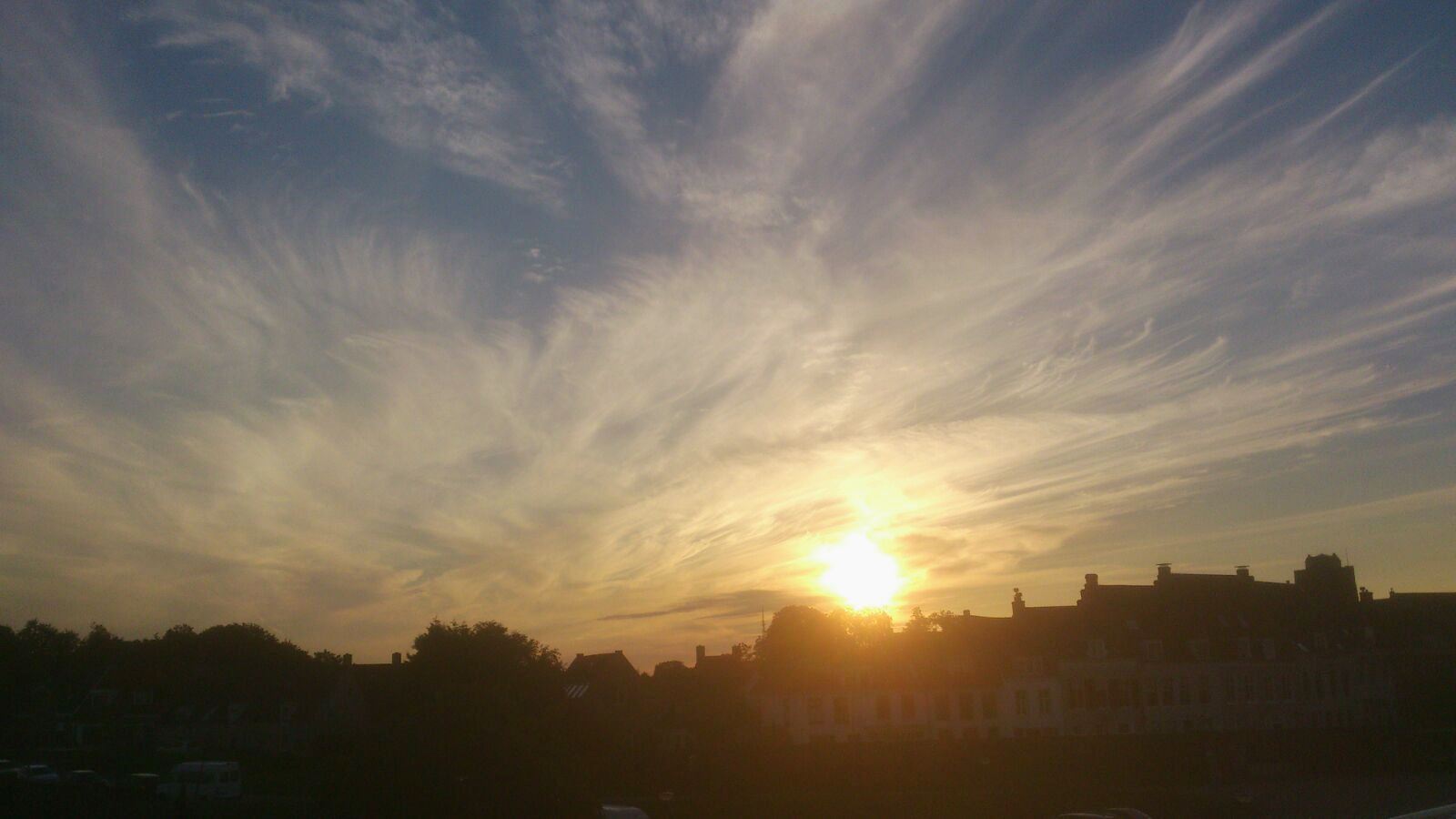 Zonsondergang vanaf MPS de Zonnebloem