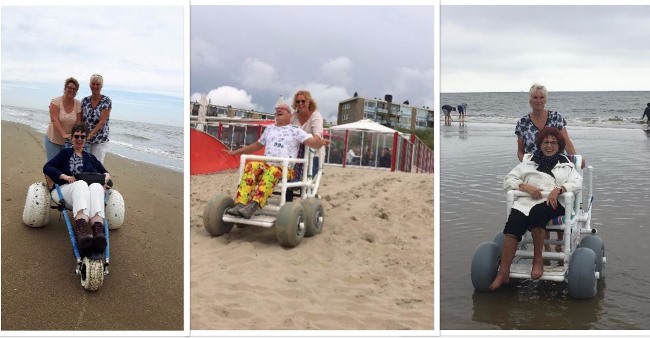 Op de stranddag in Zandvoort met strandrolstoelen 