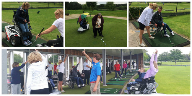 Golfen met een beperking dankzij de Zonnebloem