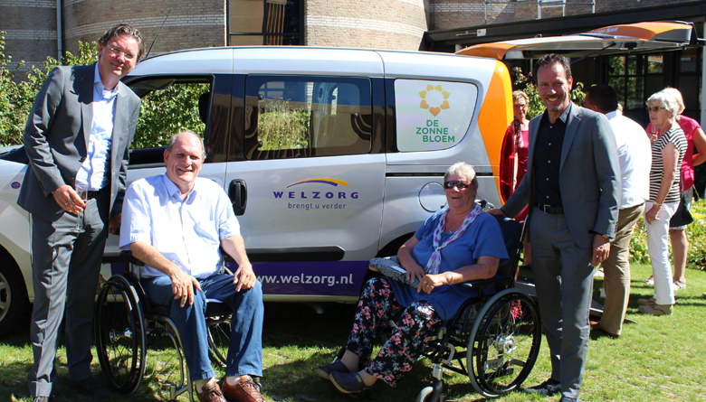 Zonnebloemauto Nijmegen