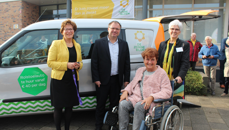 Zonnebloemauto Westland