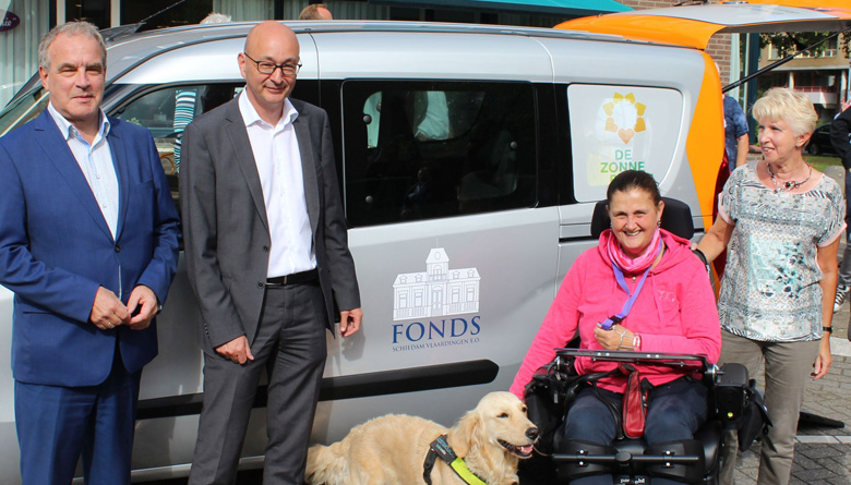 Zonnebloemauto Vlaardingen