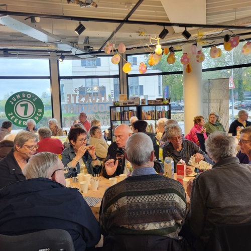 lunch bij de Jumbo