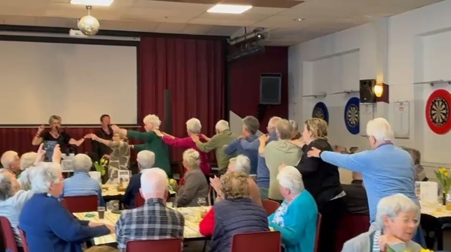 De polonaise werd ingezet