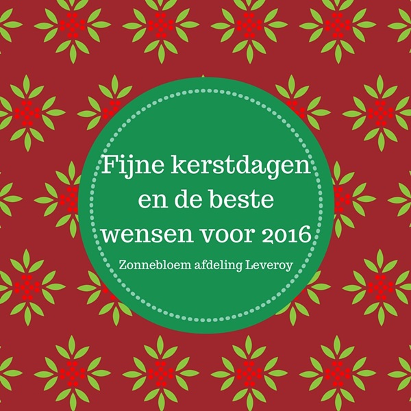 Zonnebloem afdelingsnieuws