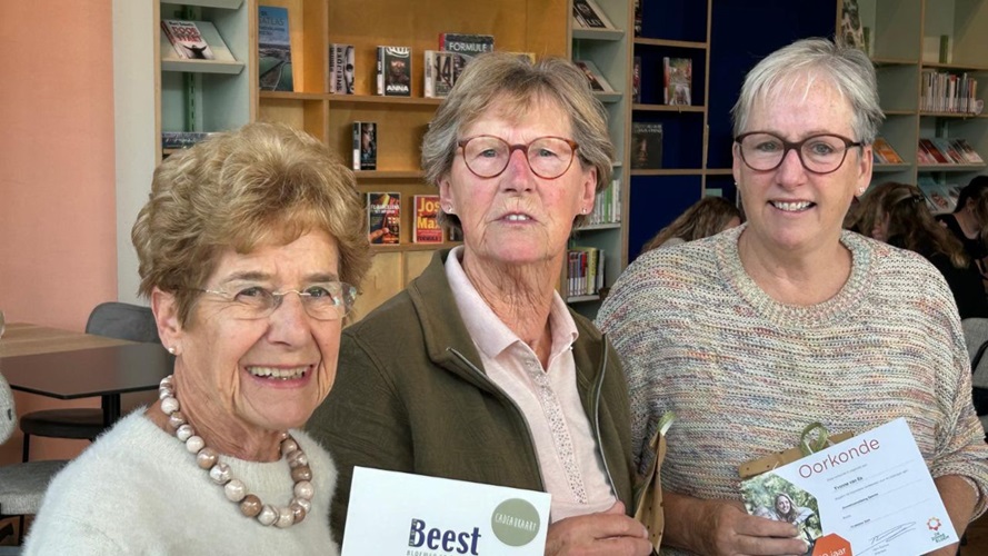 Jubilarissen Mien, Riet en Yvonne