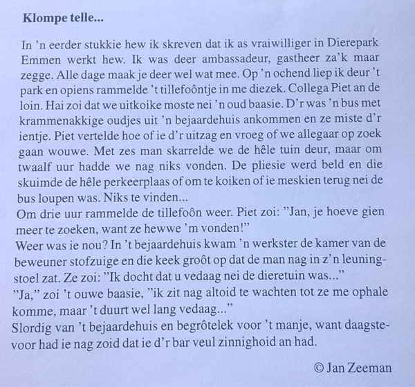 Zonnebloem afdelingsnieuws