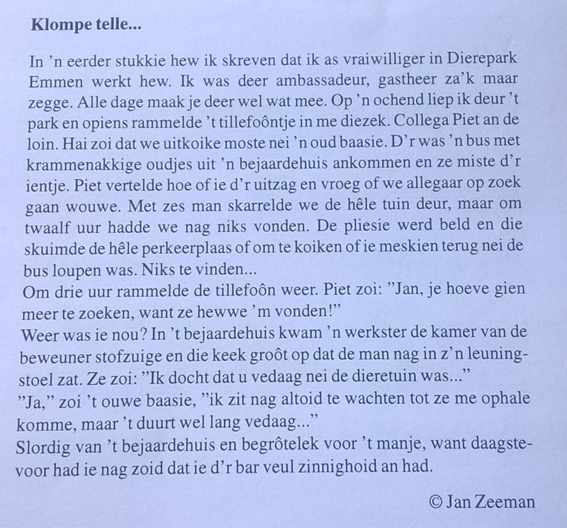 Zonnebloem afdelingsnieuws