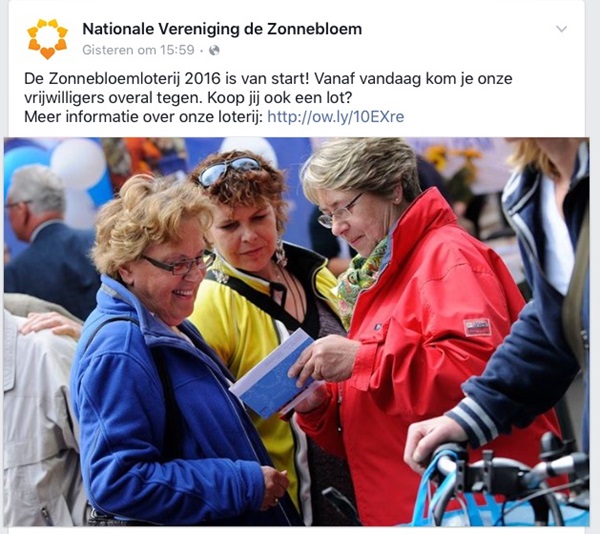 Zonnebloem afdelingsnieuws