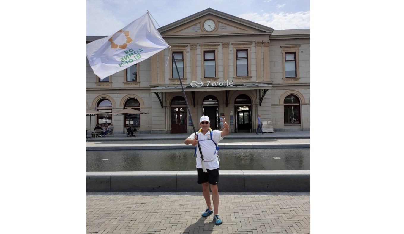 Beduri loopt de Nijmeegse Vierdaagse voor de Zonnebloem