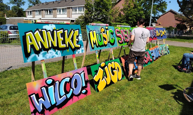 Graffiti workshop Zonnebloem resultaat