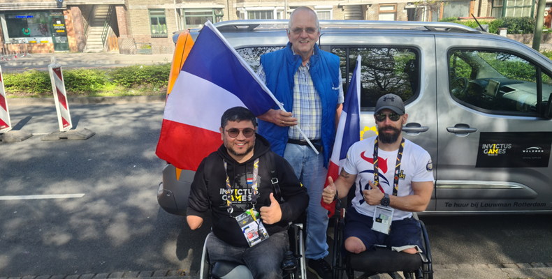 Vrijwilliger Simon de Jong tijdens de Invictus Games